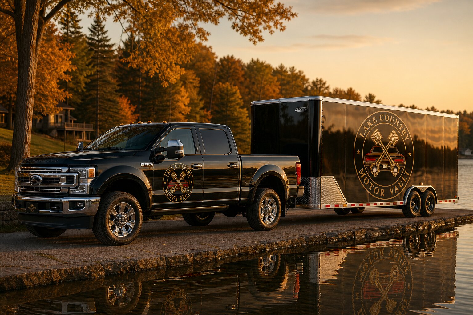 Concept rendering — Lake Country Motor Vault enclosed transport fleet